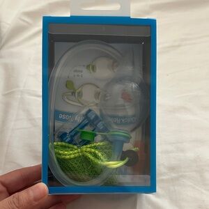 Green and Blue Baby Bottle Set